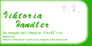 viktoria handler business card